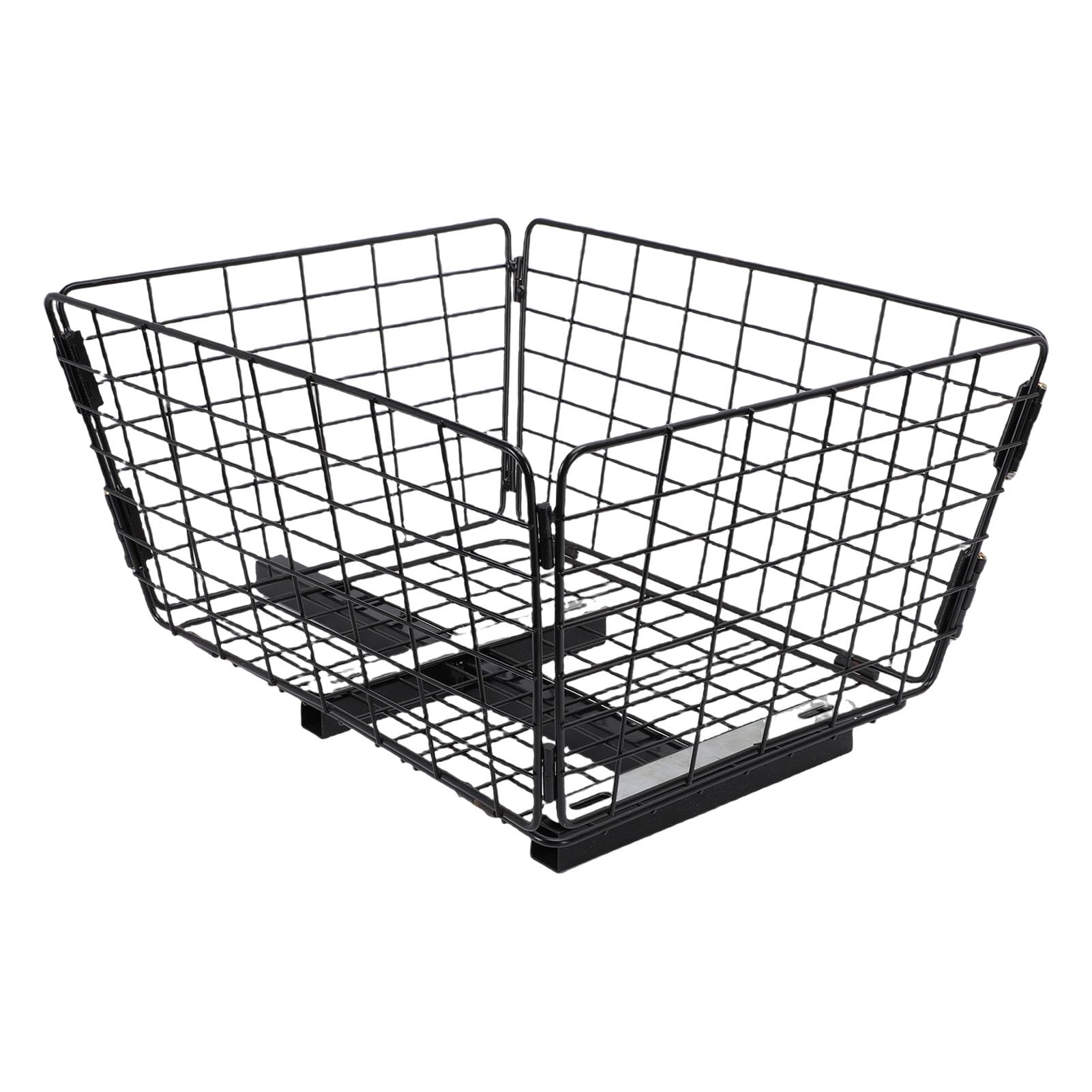 Cesta Trasera para Scooter Cesta Trasera para Scooter de Movilidad de Metal Plegable Resistente para Compras Ideal con Todas Las Herramientas Necesarias para una Fijación