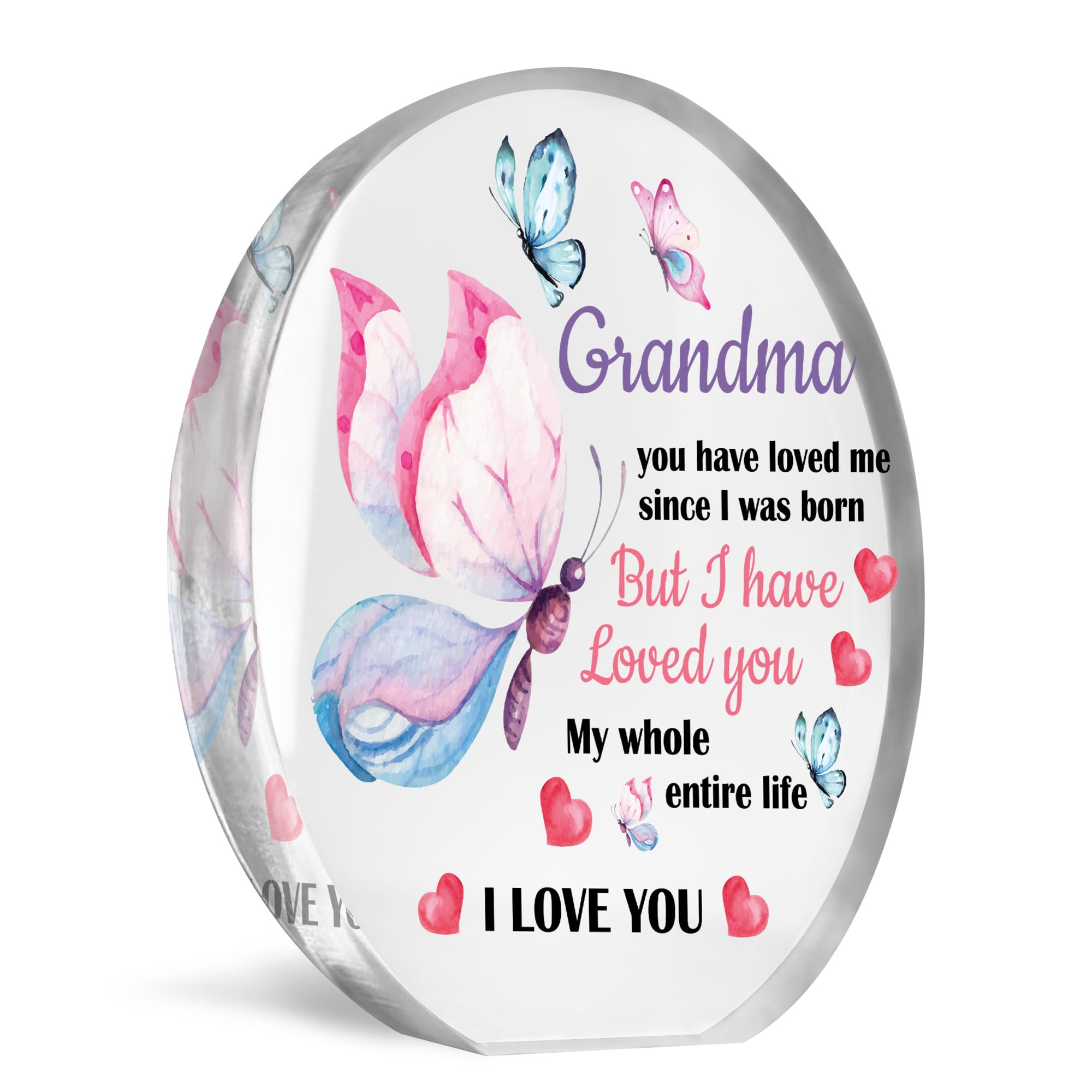 Red Ocean Grandma Gifts, Christmas Unique Gifts for Grandma, Grandma Birthday Gifts, Acrylic Plaque Xmas Gifts for Grandma, Birthday Gifts for Grandma, Best Grandma Gifts, Grandma Gifts Christmas