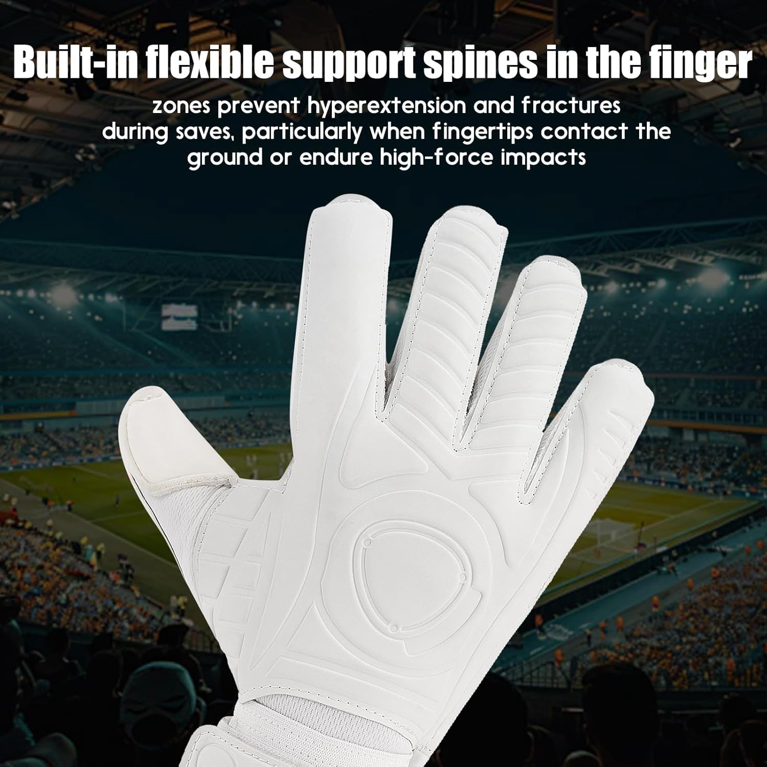 Soccer Goalkeeper Gloves with Finger Protection to Prevent Injuries, Strong Grip for Tough Tackles, Breathable Goal Keeper Gloves for for Kids, Youth and Adult - Image 4
