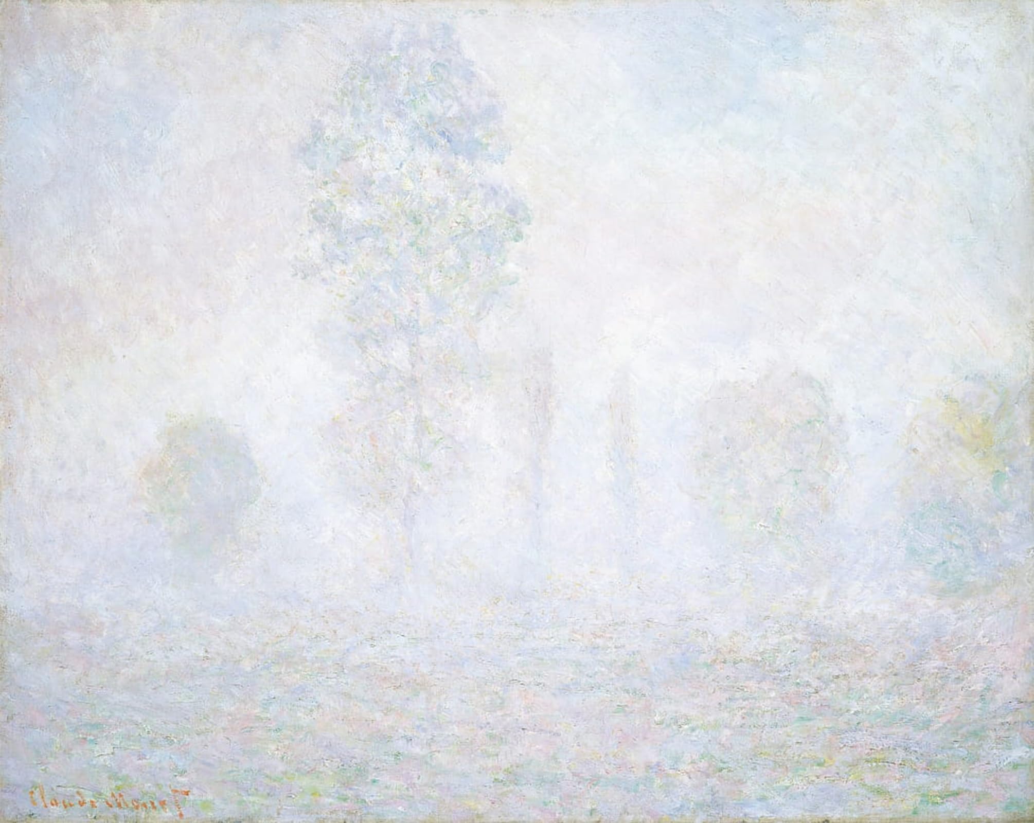 POSTERIIk Vintage Art Print Images Pictures Print Morning Haze by Claude Monet Modern Colour Posters for Office Home Decor 60x90cm