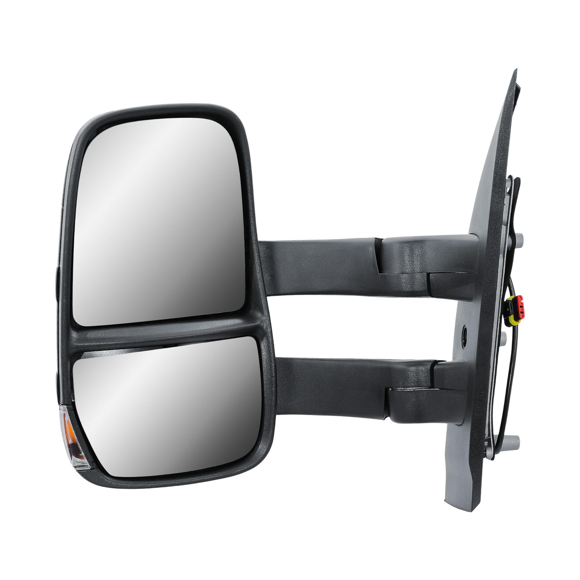 Specchietto retrovisore esterno sinistro a braccio lungo manuale non riscaldato con indicatore di direzione per IVECO Daily VI camion 2014-2025