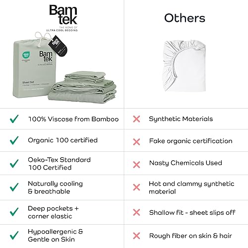 Miniatura 7 de Juego de funda de edredón - Funda de edredón 100% viscosa derivada de bambú, tamaño Queen, 3 piezas de funda de edredón refrescante de lujo para