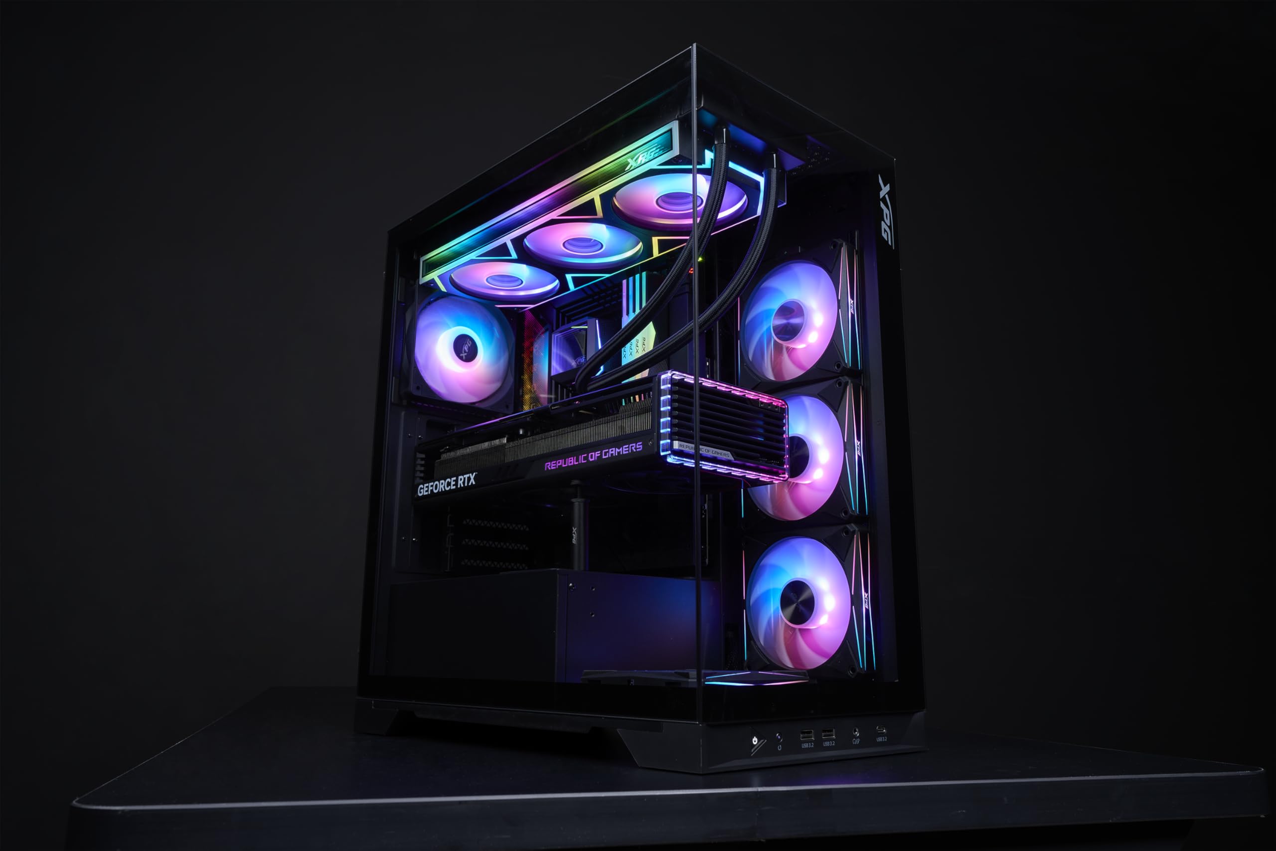 XPG Levante II 360, personal desktop AIO Liquid Cooler, Black, PC components