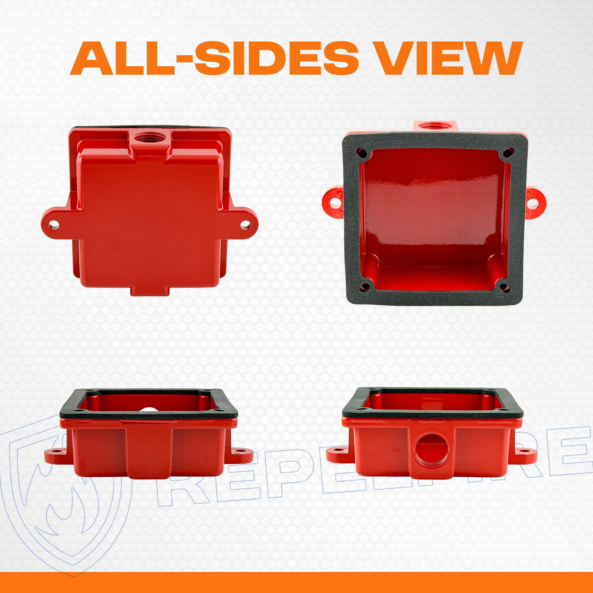 Campanello di allarme resistente alle intemperie, universale, adatto per la maggior parte delle campane antincendio da 15-25,4 cm, compatibile con Potter BBK-1, sensore di sistema WBB/ABBB, Edwards