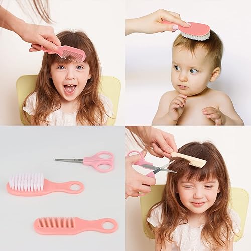 Miniatura 4 de Kit de cuidado de la salud y aseo del bebé juego portátil de cuidado de la seguridad del bebé kit esencial para bebé recién nacido rosa 26 en 1