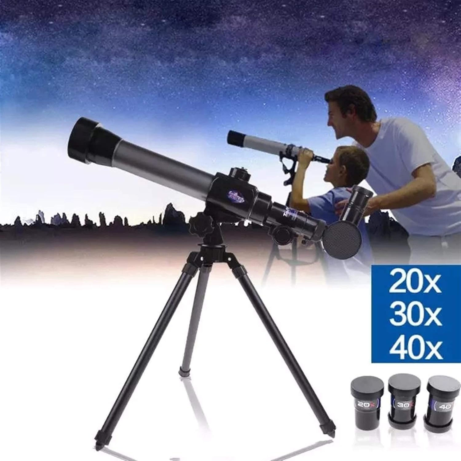 Updated Newest Astronomical Telescope 20x/30x/40x Professional Space Monocular Telescope with Tripod for Astronomy Beginners/Children