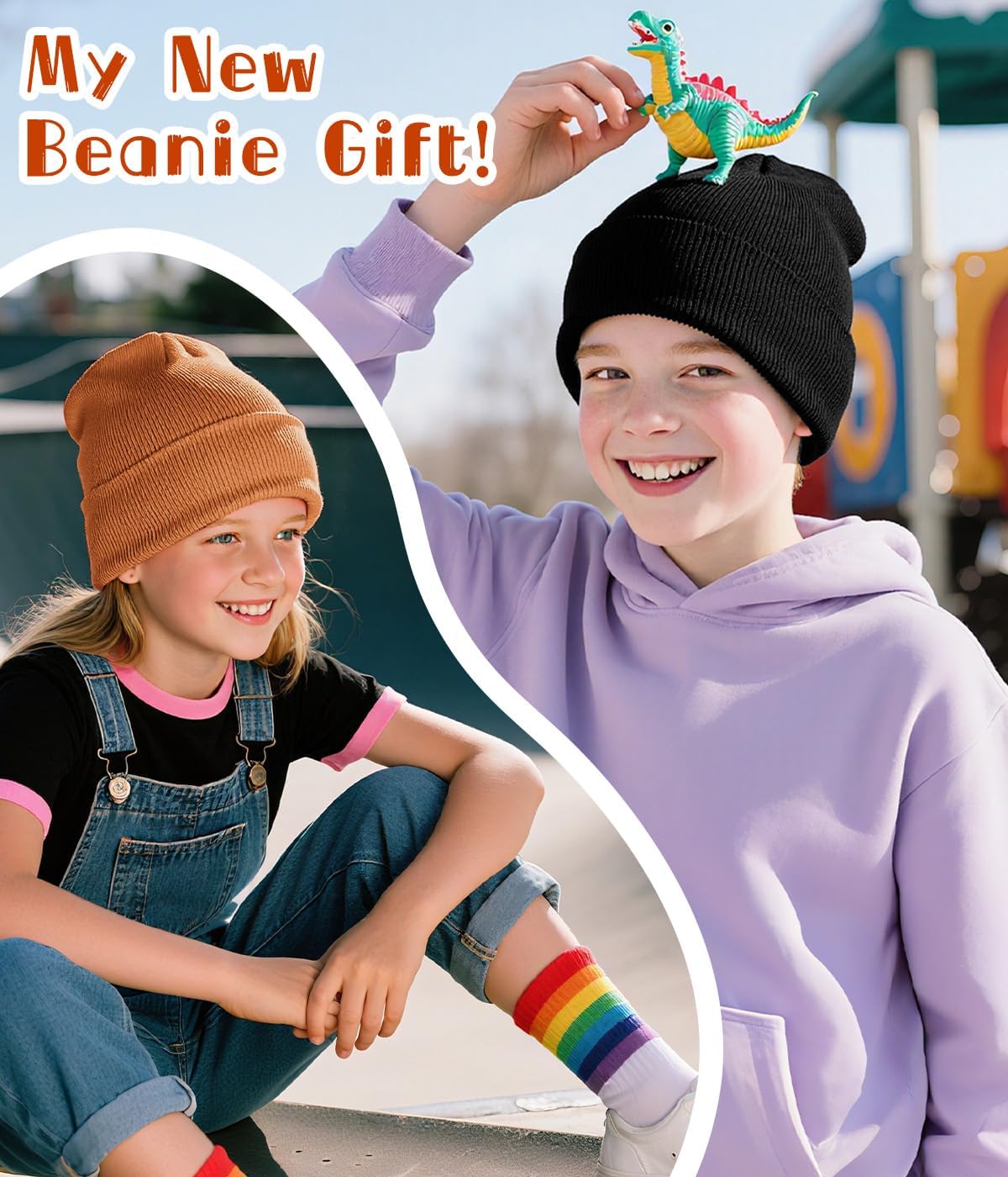 Rosoz Toddler Beanie Boys Girls Baby Knit Warm Beanies Kids Children Winter hat Caps - Image 6