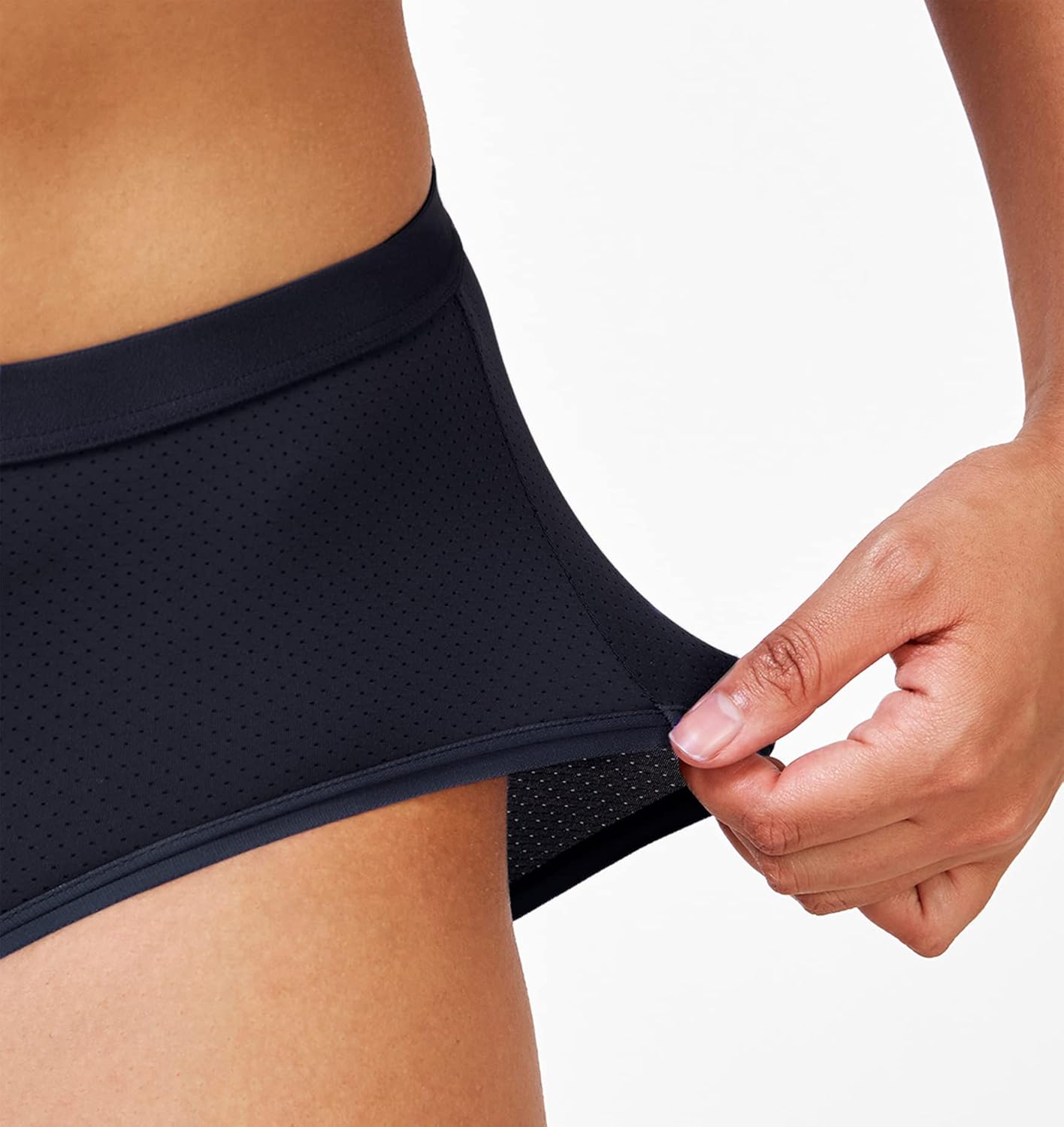 THINX Air Hiphugger Period Underwear for Women, FSA HSA Approved Feminine Care, Menstrual Underwear Holds 2 Tampons, Black, 1X : Health & Household