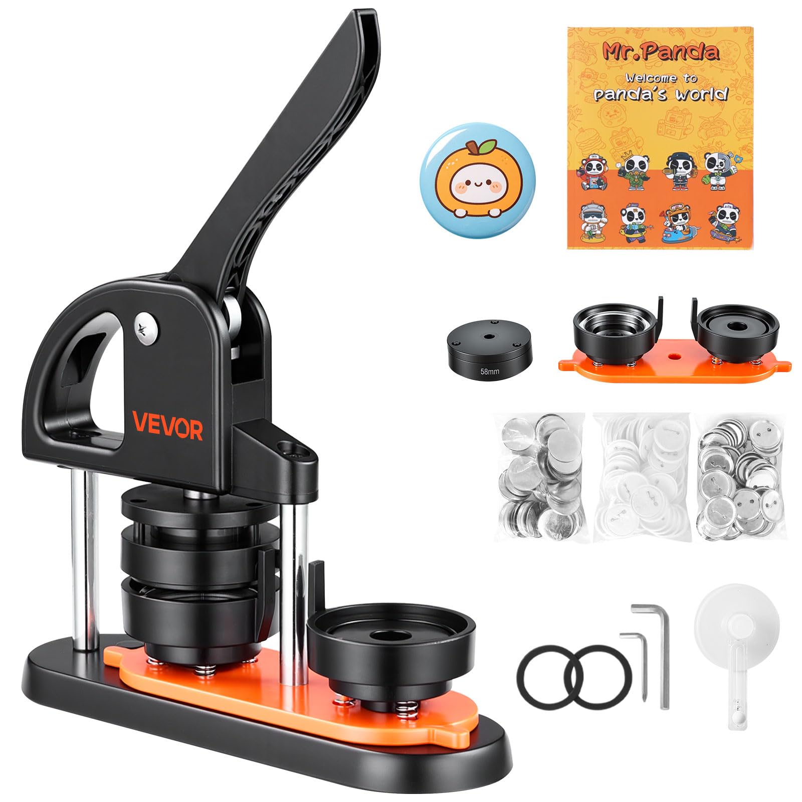 Amazon.com: VEVOR Button Maker Machine, 2.25 inch/58mm Pin Maker