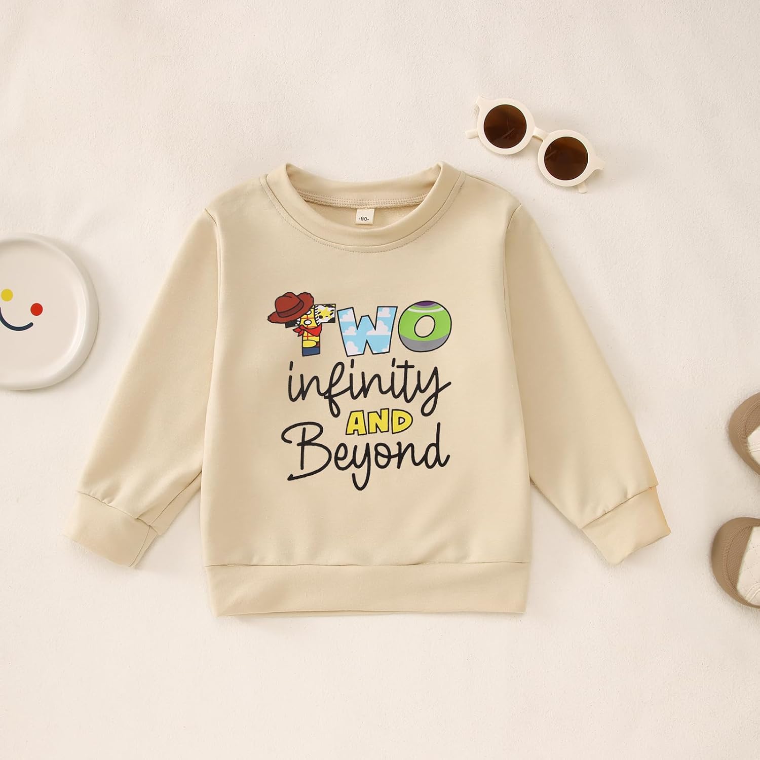 2nd Birthday Boy Sweatshirt Two Year Old Toddler Boys Second Bday Party Outfits Western Cowboy Space Cartoon Shirts - Image 6