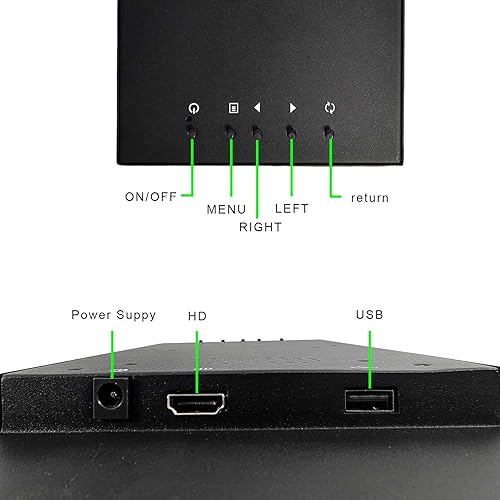 Miniatura 9 de VSDISPLAY Monitor LCD portátil IPS de 12.3 pulgadas 12.3 pulgadas 1920x720 600nit IPS VS123ZJ01A, con puerto de video VGA USB, altavoces duales,