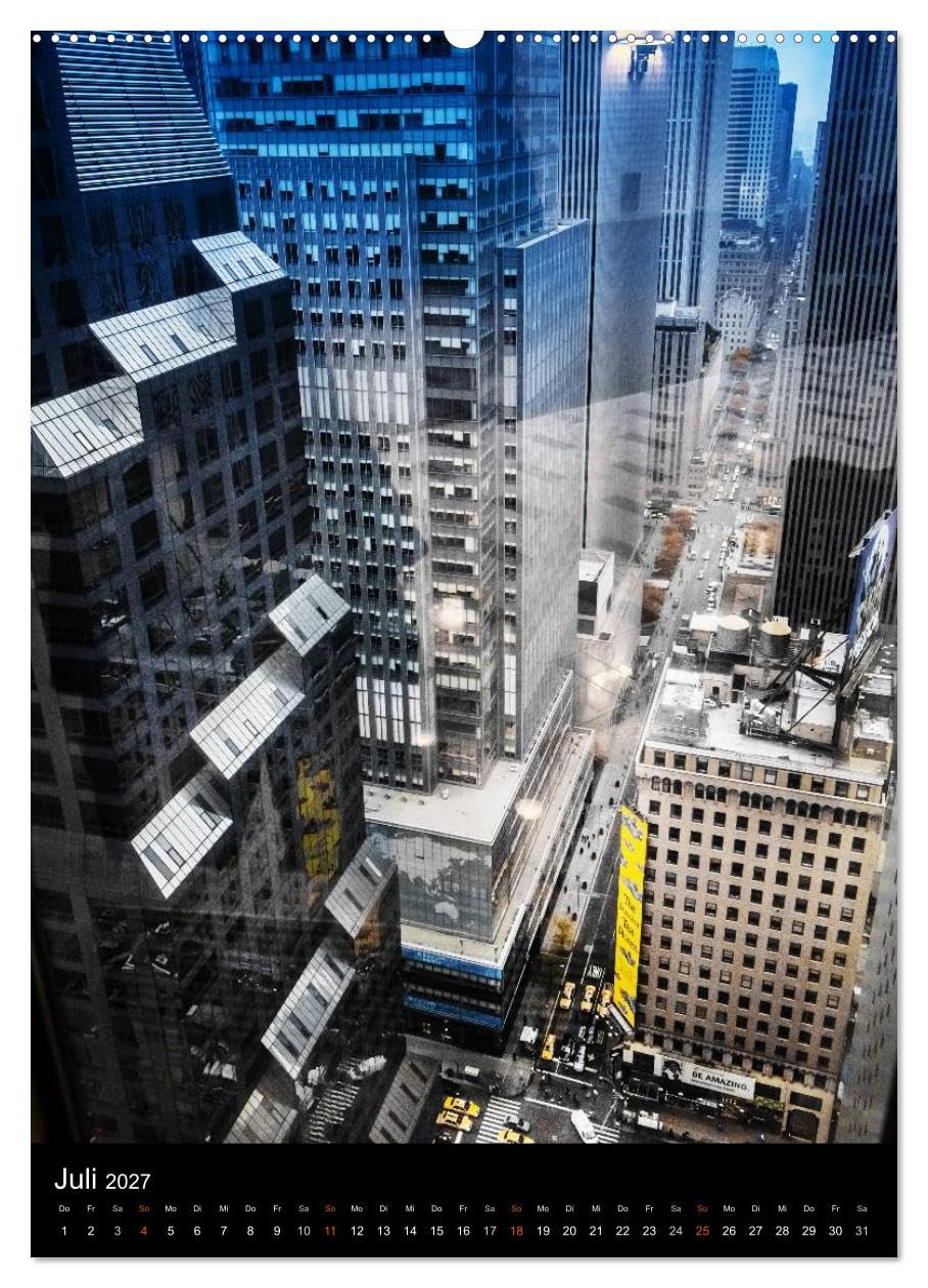 CALVENDO - NEW YORK – street view (hochwertiger Premium Wandkalender 2027 DIN A2 hoch), Kunstdruck in Hochglanz: Einzigartige Ansichten aus den Straßen NEW YORKS.