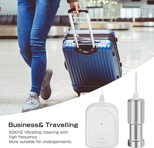 Miniatura 5 de BlumWay Máquina limpiadora de joyas, limpiador sónico portátil para el hogar, máquina de limpieza ultrasónica profesional para joyas, diamantes