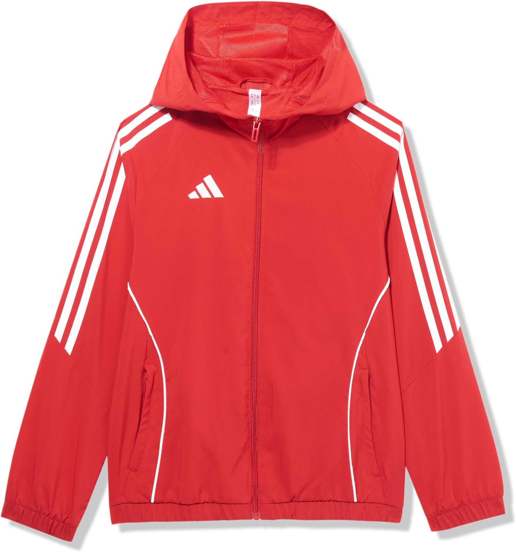 adidas red and white striped jacket