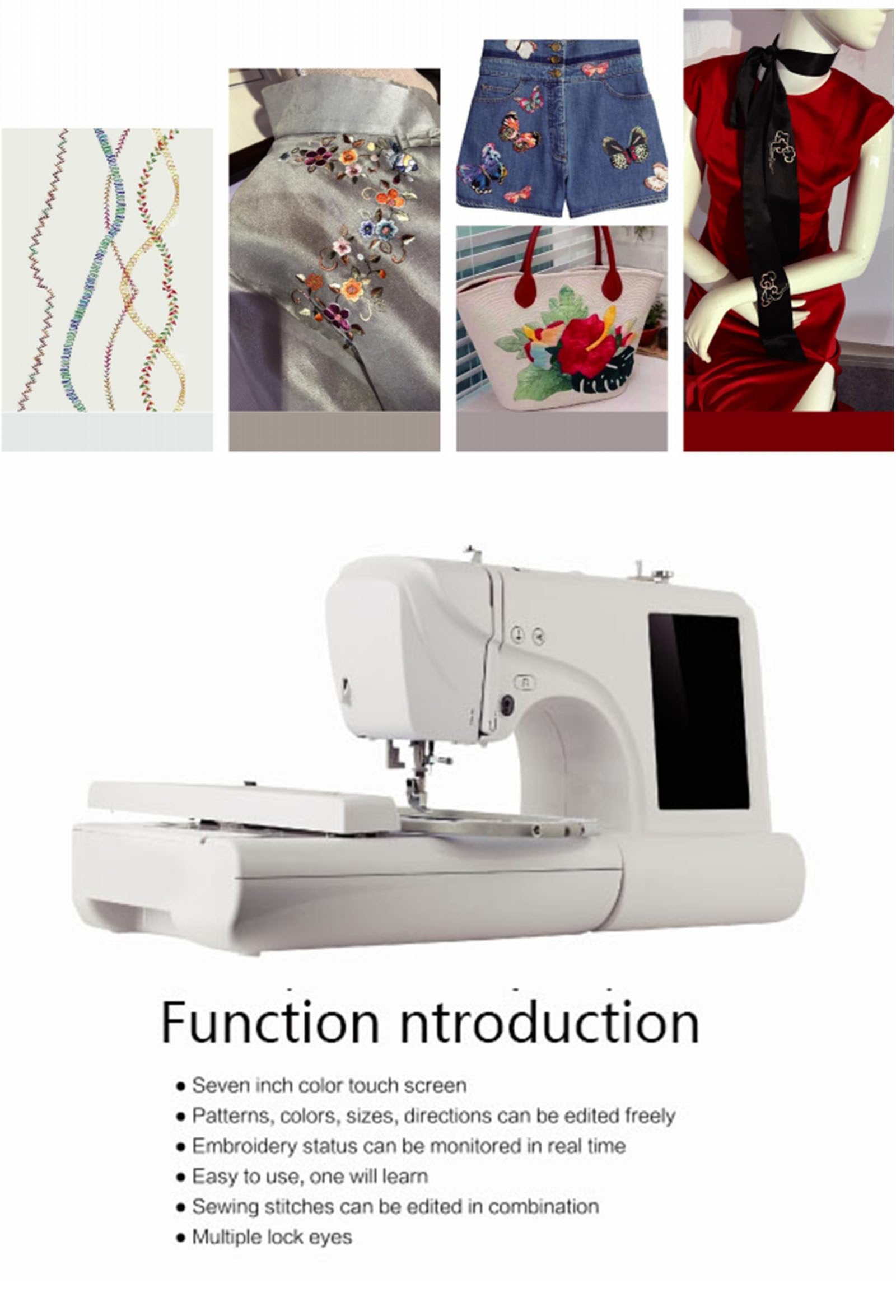 Máquina de Coser, Portátil Mini Maquina de Coser Electrica, Máquina de Coser eléctrica Multifuncional con Luz de LED Sewing Machine par,Purple-SewingandEmbroidery