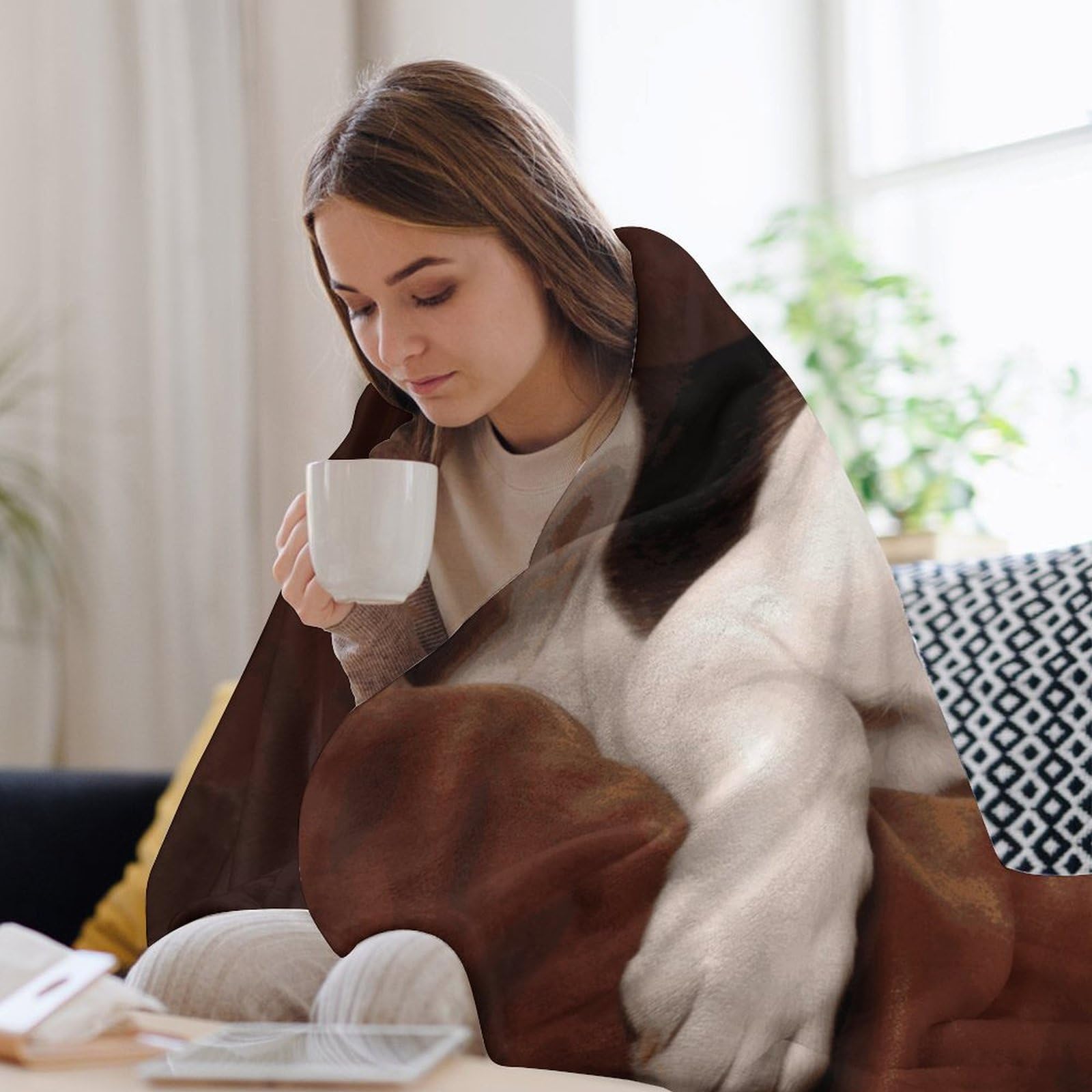 Weiche, gemütliche, weiche Decken für Damen, Überwurf, Bettdecke, Haustier, Hund, Beagle, warm, dekorativ, flauschige Decke für alle Jahreszeiten