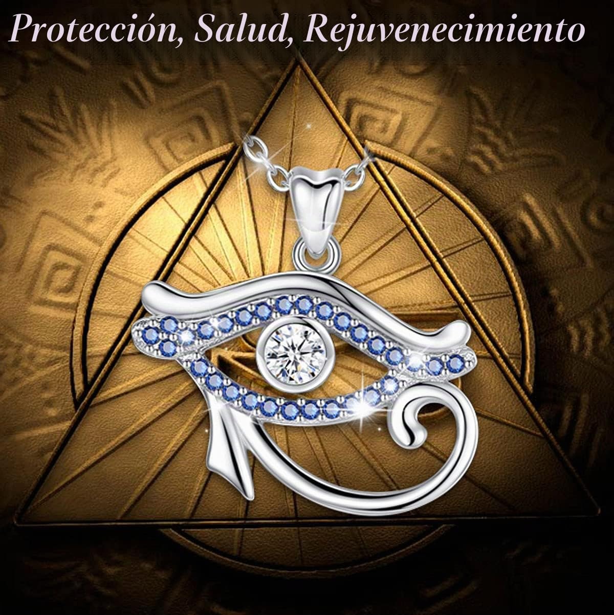 Collar Ankh Cruz Anubis para Hombre Mujer Plata de Ley 925, Amuleto Isis Colgantes Egipto Anubis Collares para Creyente Cristiano, Egypt Runes Joyería Regalo para Mujer Hombre