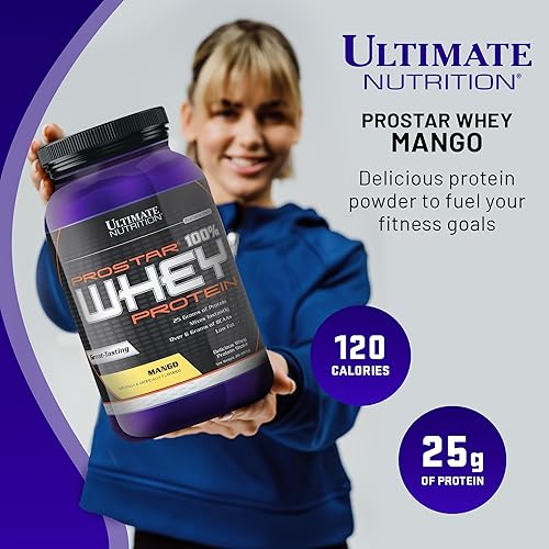 Vista 30 de Ultimate Nutrition PROSTAR 100% proteína de suero en polvo, baja en carbohidratos, apta para dieta cetogénica, 80 porciones, crema de chocolate