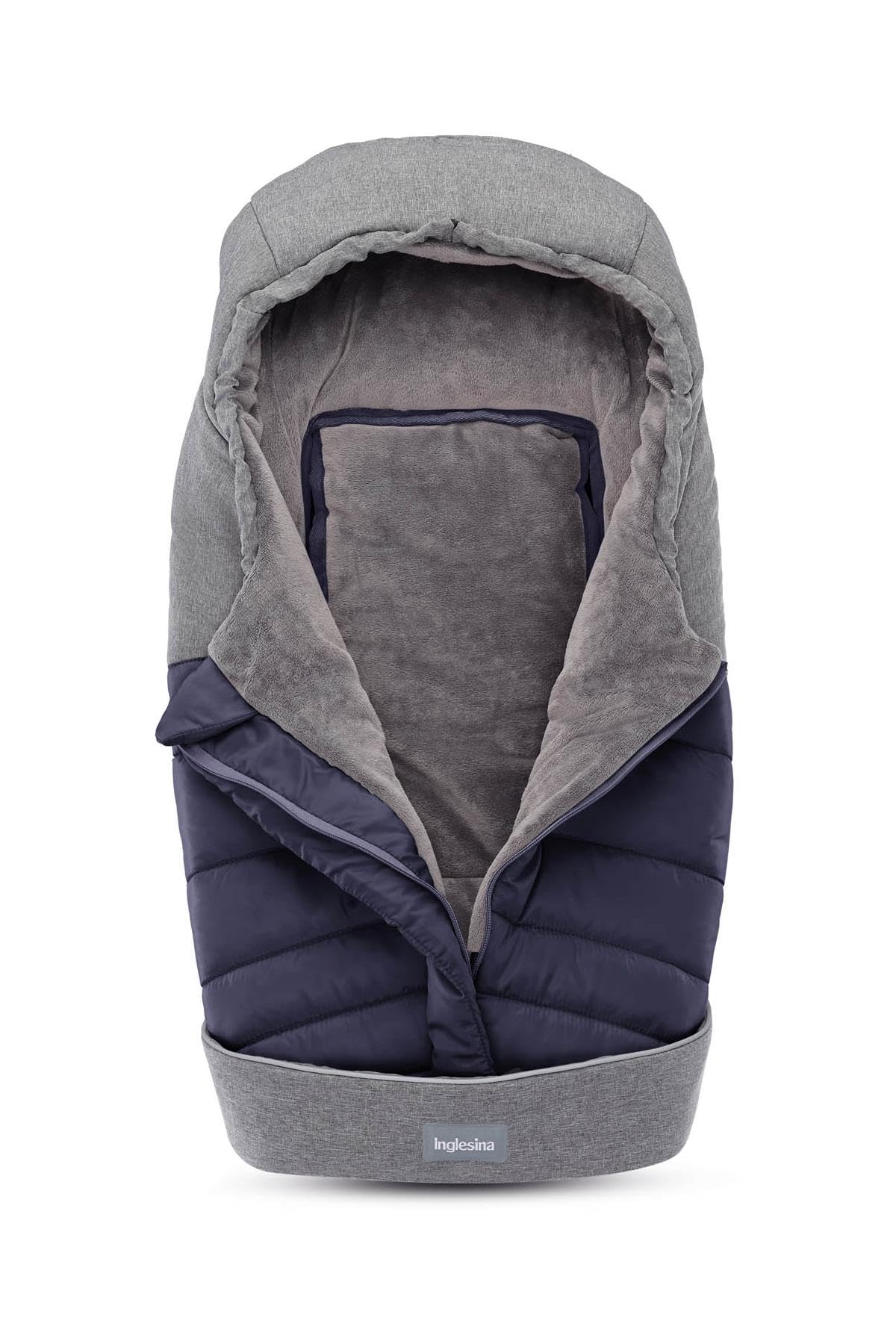Inglesina Sacco Invernale Termico, Blu, Caldo per Culla, Tessuto Impermeabile, Interno Soffice e Morbido, 42 x 77 cm