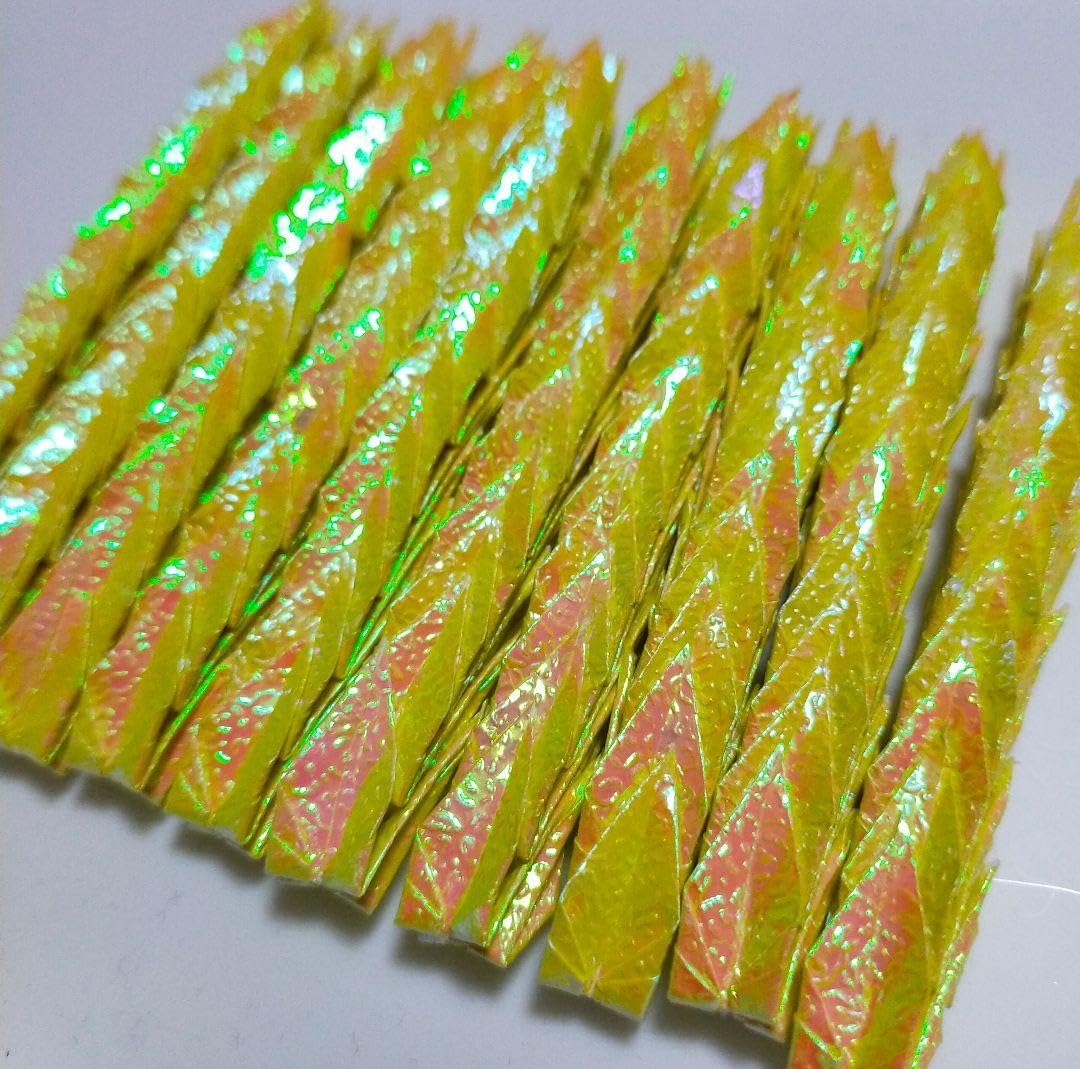 Amazon.co.jp: み！-74- ミニ 折り鶴 100羽 オーロラ YELLOW : おもちゃ