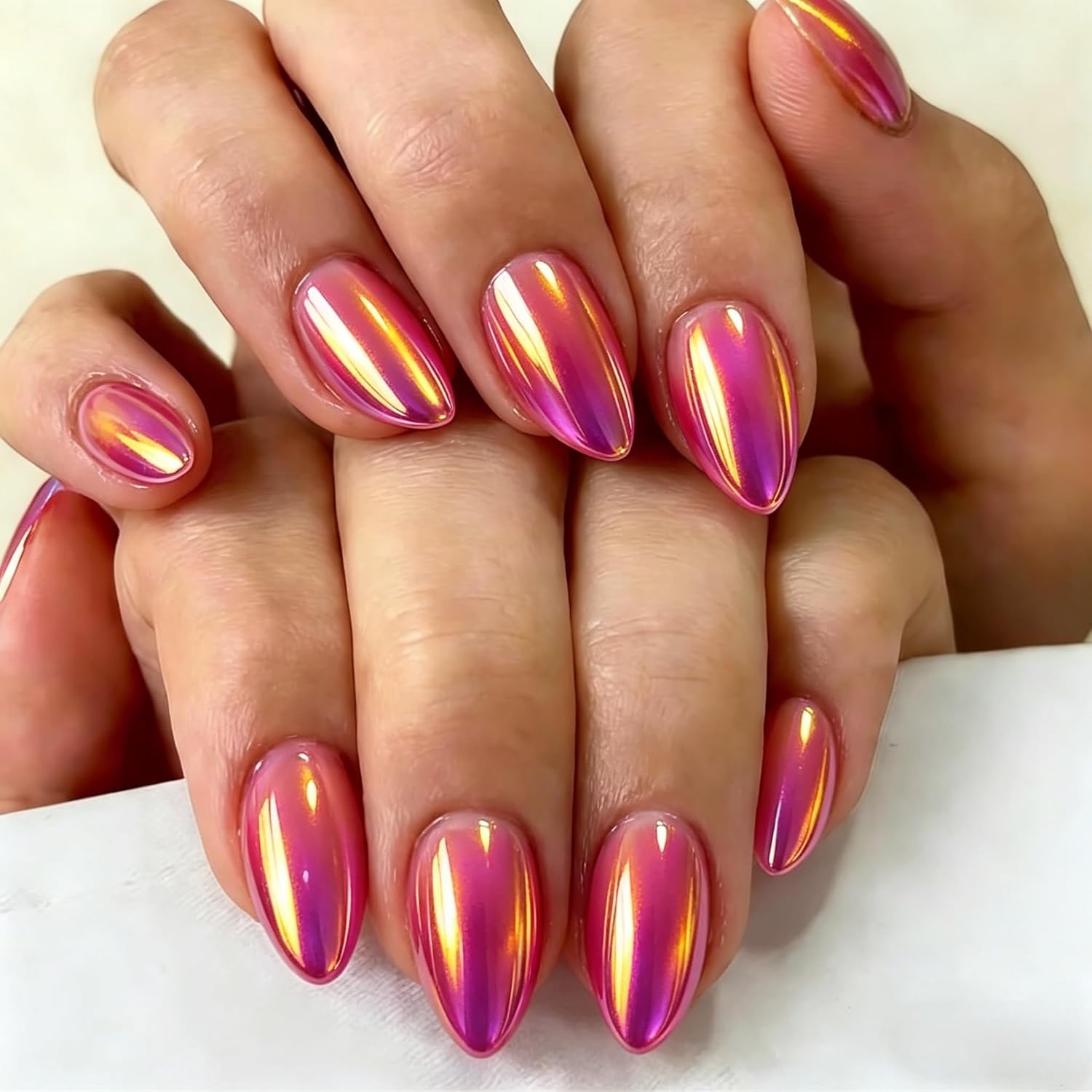 SXVME Hot Pink Press on Nails - Glamorous Glitter Design
