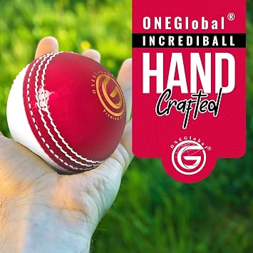 Incrediball Soft Practice Cricket Ball | Outdoor & Indoor Rubber Cricket Ball With Core & Stitched Seam | For Practice, Training & Family Fun | Senior & Junior Size