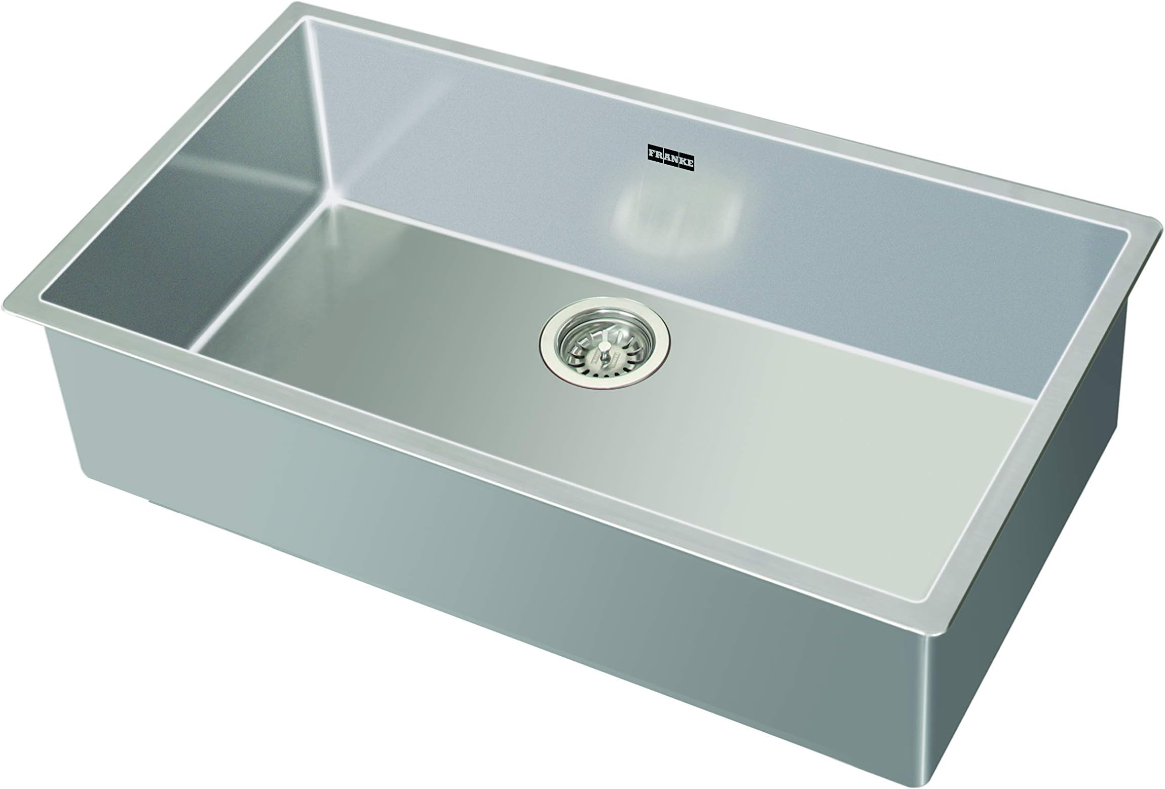 Franke 33"X18"Single Bowl SS Kitchen Box Sink | Premium 304 Stainless Chrome Nickel Steel | Rust & Stain Resistant | Brushed Matt Finish | Minimizes Sound |BXX 210/110-79 -42 3 1/2" WWK ND NOF NTH R12