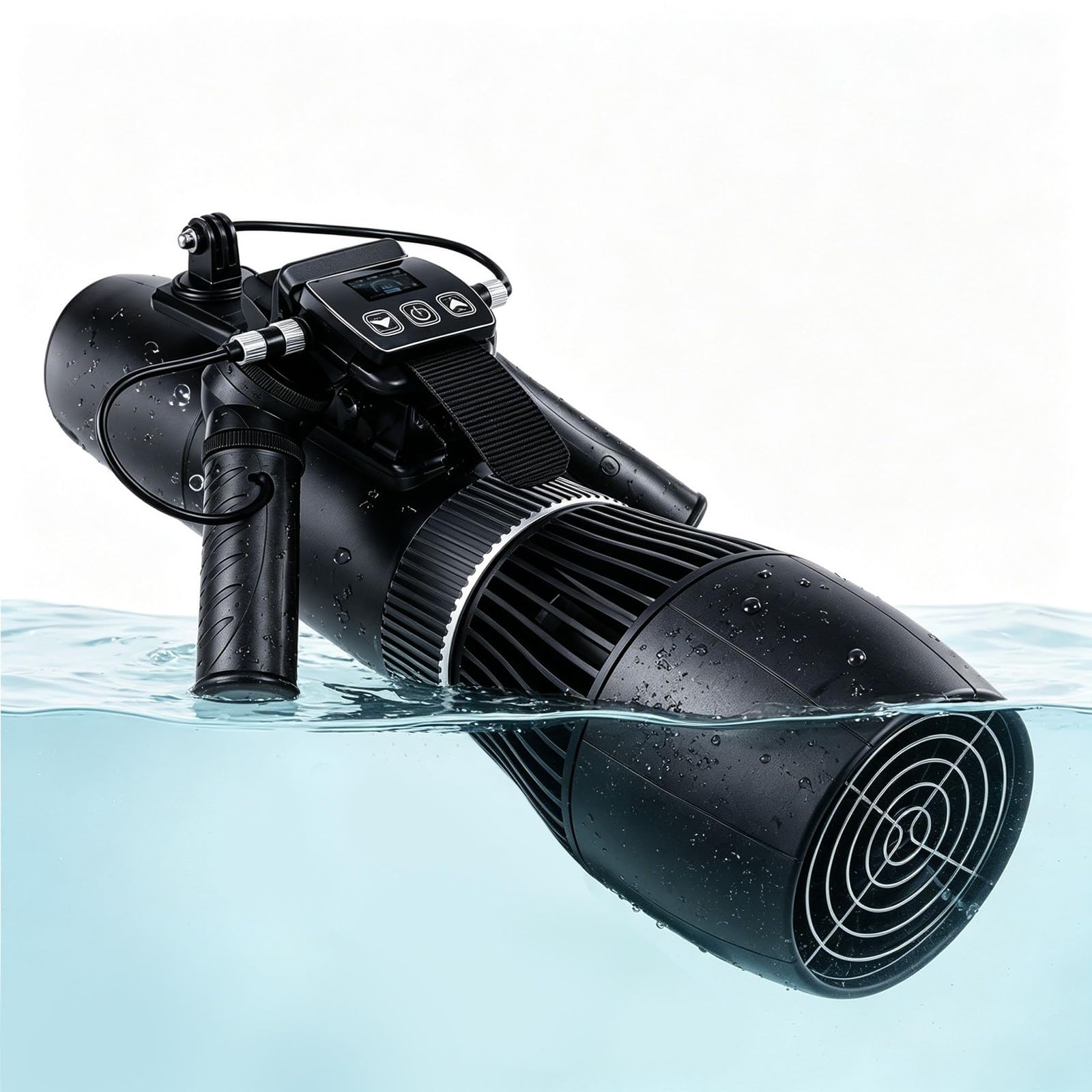 Aredwhiterui Underwater Scooter with Dual-Mode Controller & Adjustable Diving Handle, 30M Diving Depth, 500W/700W Sea Scooter for Snorkeling, Pool Training, SUP Boards and Calm Water Adventures 700W