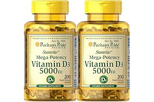 Max 2 Love Sense PURITAN'S PRIDE Vitamin D3 5,000 IU Bolsters Immunity...