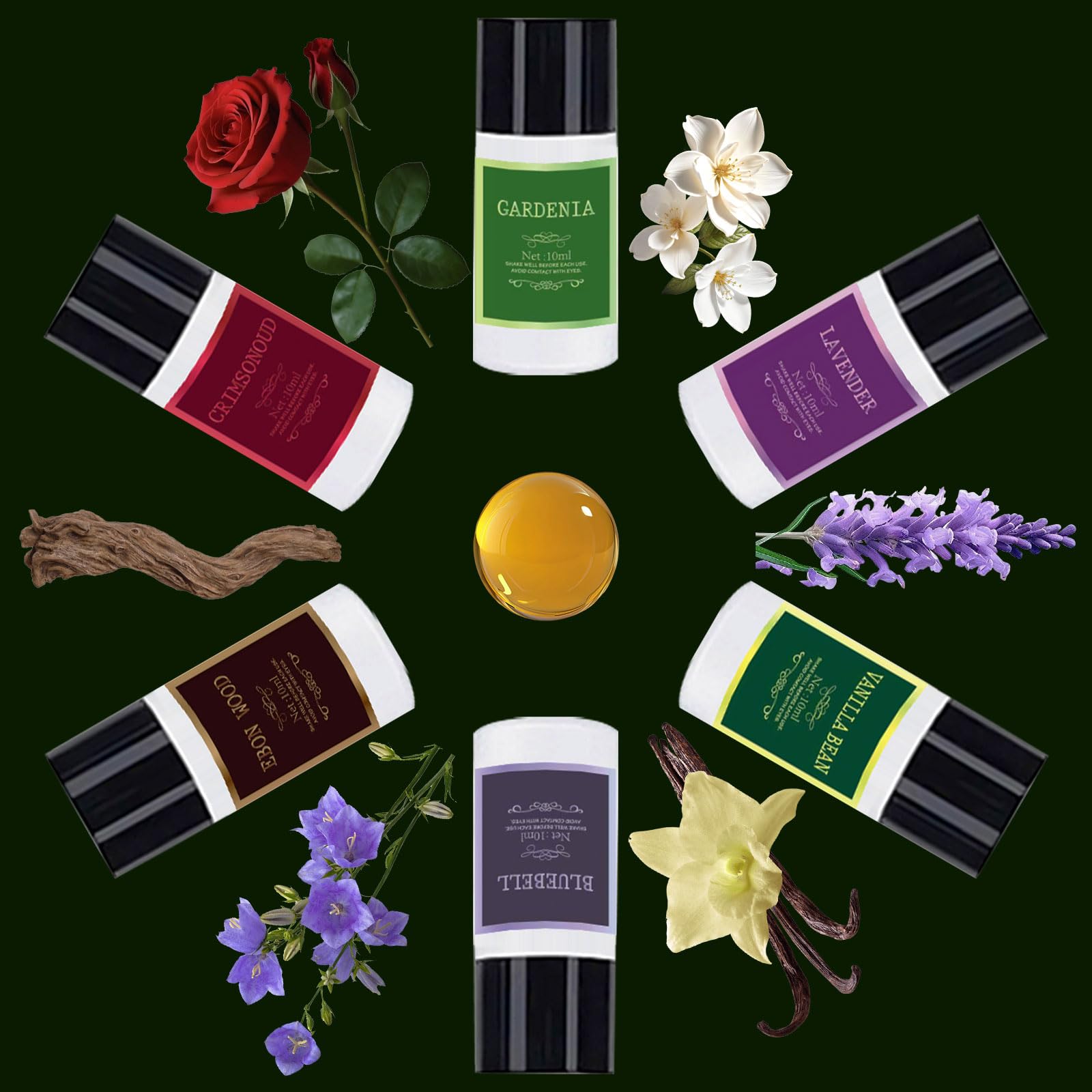 Désodorisant intelligent pour voiture, évents de voiture, aromathérapie de voiture, rechargeable, avec huile d'aromathérapie de Cologne, 10 parfums mixtes (sans diffuseur d'aromathérapie)