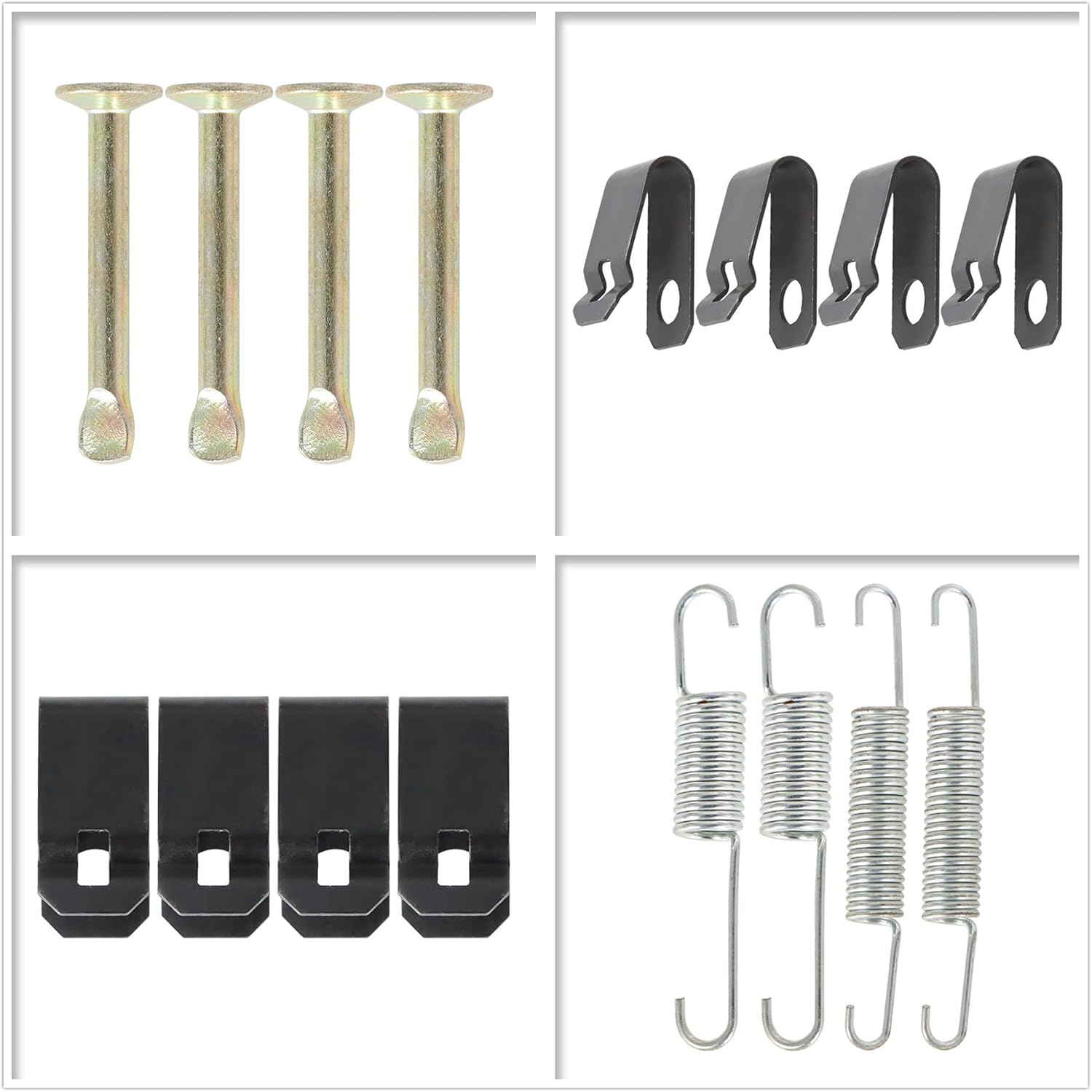 waltyotur Golf Cart Brake Shoes & Spring Kit J55-W2536-00 Replacement for Yamaha G1 G2 G3 G5 G8