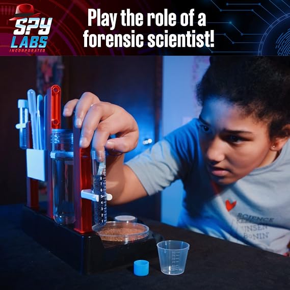 Thames & Kosmos Spy Labs Forensic Investigation Kit | Analyse Evidence Like a Real Detective | Ages 8+ | STEM Science Toy for Kids | Hands-On Experiments in Chemistry, Observation & Problem Solving