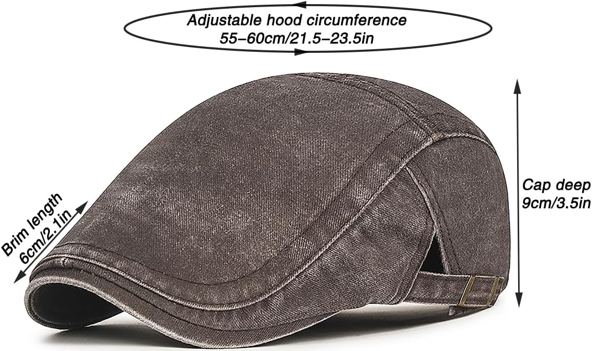 Men's Newsboy Hats Flat Ivy Gatsby Cap Irish Cabbie Driving Golf Hunting Hat - Image 7