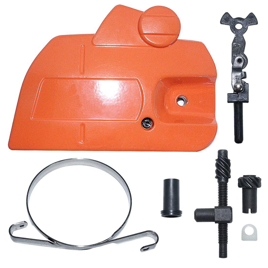 Banda de Cubierta de Embrague de Freno de Cadena Compatible con el Kit de buje guía del Tensor del ajustador de articulación de Rodilla 445, Repuesto de Motosierra