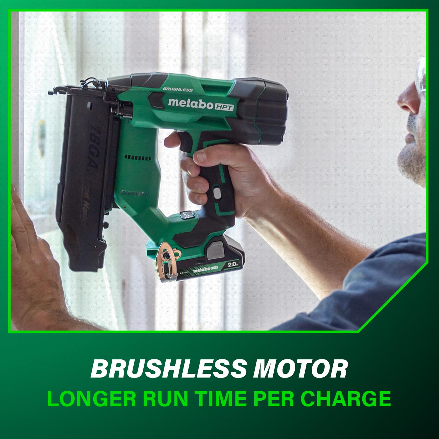 Metabo HPT 18V Brushless Brad Nailer Kit - Cordless Power -7