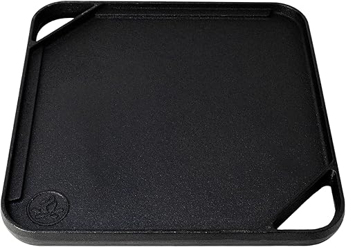 Miniatura 4 de Backcountry Iron Parrilla/plancha reversible de hierro fundido de un solo quemador de 10,5 pulgadas