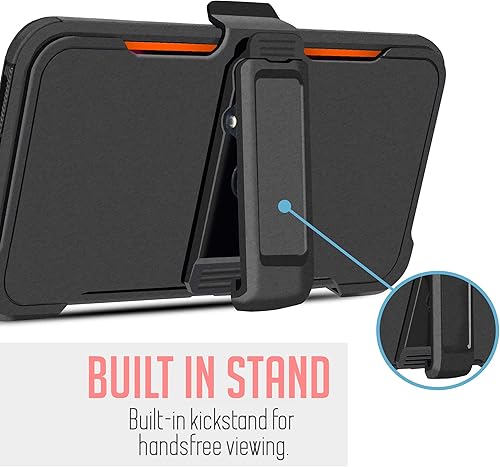 Miniatura 5 de Compatible con Celero 5G Plus 2023 de 7.0 pulgadas (solo versión Plus), funda con protector de pantalla integrado, clip giratorio para cinturón,