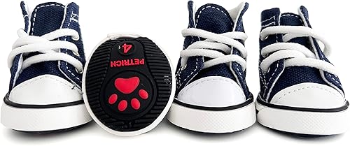 Miniatura 9 de HPWFHPLF Botas para perros, zapatos deportivos para perros pequeños, medianos y grandes, protectores de patas antideslizantes para pavimento