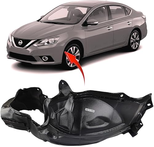 Miniatura 1 de FitParts Compatible con guardabarros delantero izquierdo del lado del conductor Nissan Sentra 2013-2019 Sedán. Nuevo, plástico y listo para