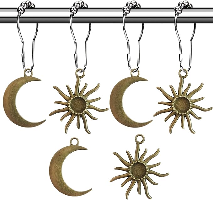 Celestial Shower Curtain Hooks Rings