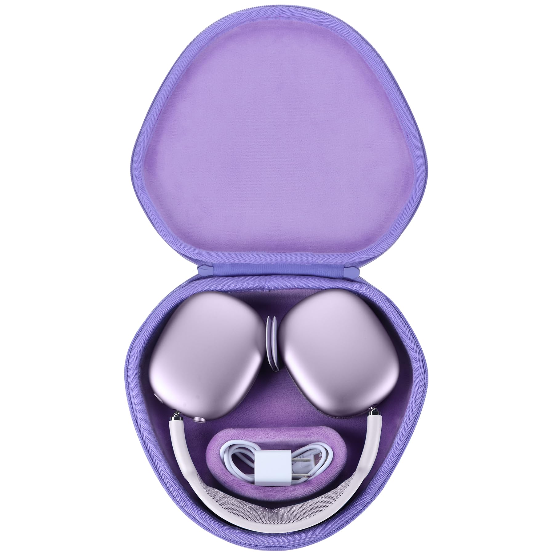 Peyyargo Hard Carrying Case with Sleep Mode Replacement for Apple AirPods Max Wireless Over-Ear Headphones (Lilac)