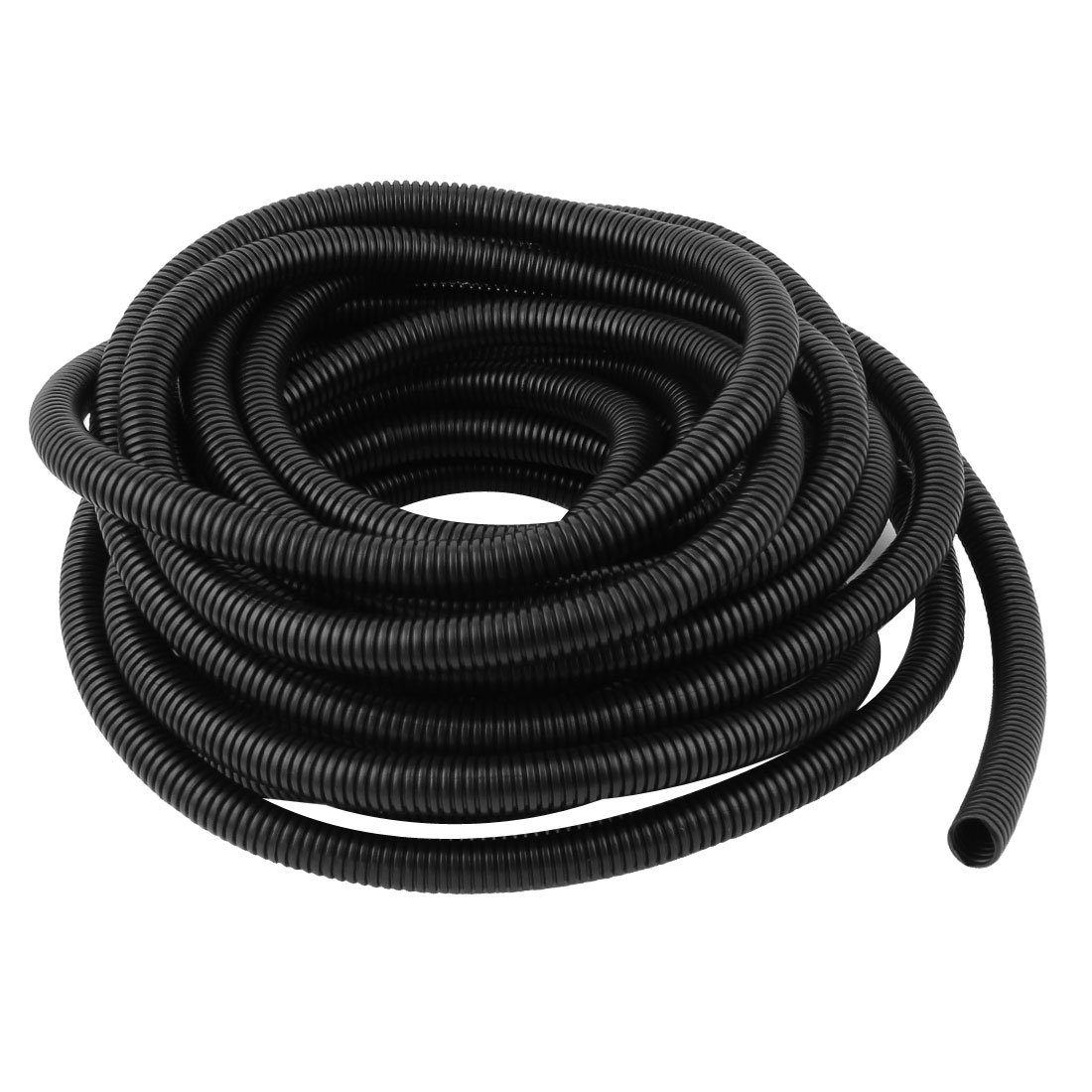 sourcing map 14mm Innen Dmr. Flexibles Wellrohr Schlauch Kabelrohr Schwarz 13M 42.6Ft de