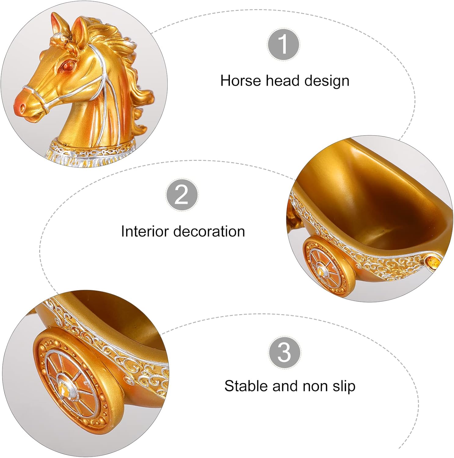 1pc Creative Carriage Wine Rack Decorative Wine Holder for Display and Storage for Home Bar and Collector Shelf