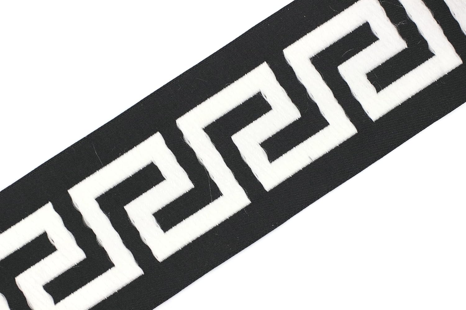 3.8 Yards Spool 2.7" Greek Key Drapery Trim Jacquard Ribbon for Your Drapes Curtains Drapery Banding Trim Tape V9 197