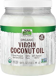 NOW Foods, Certified Organic Virgin Coconut Cooking Oil, Cold-Presesed a...