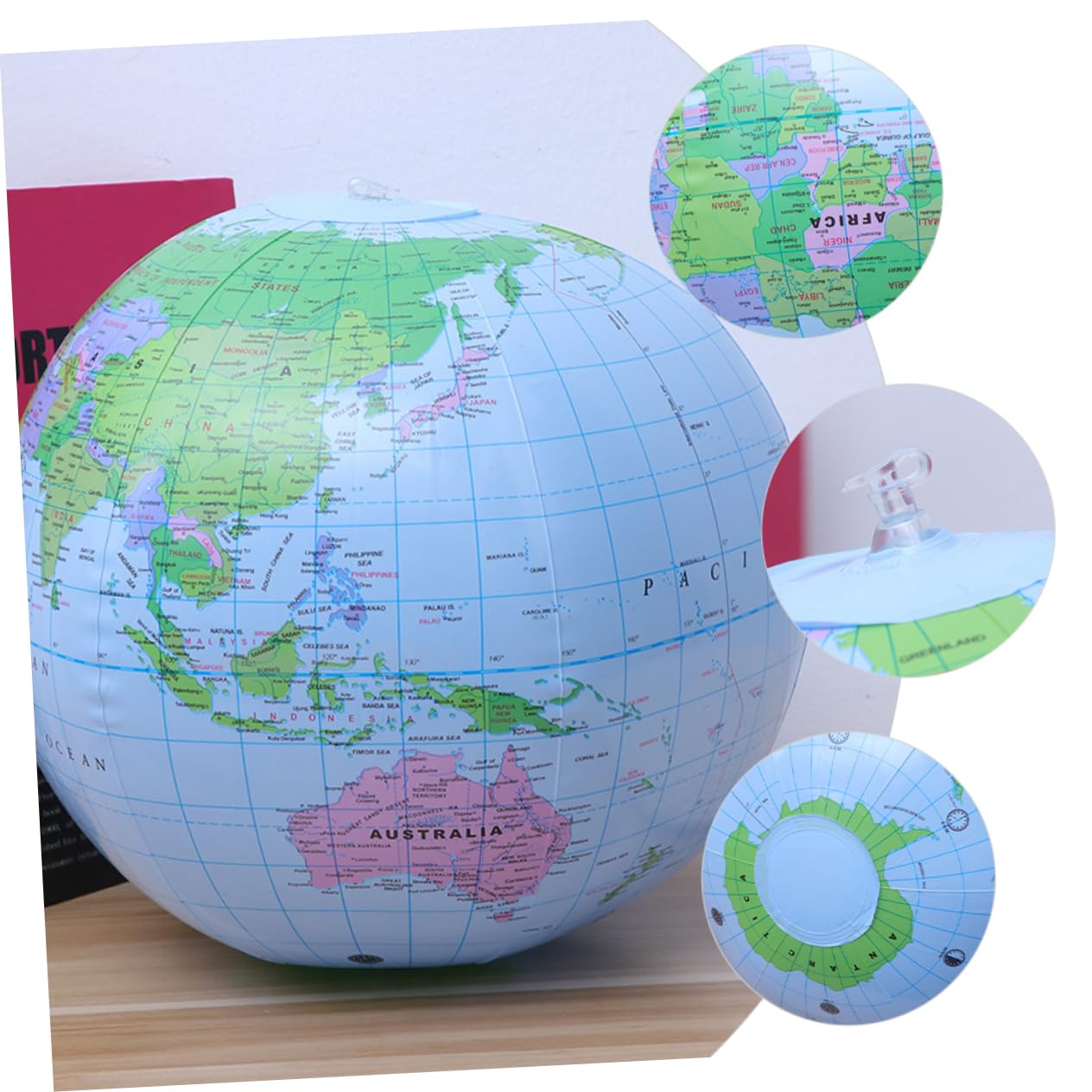 TOYANDONA Palloni da Spiaggia nella Stagione Calda Gonfiabili a Forma di Globo Set 8 in Pvc, Leggeri e Galleggianti, per Piscina e Spiaggia