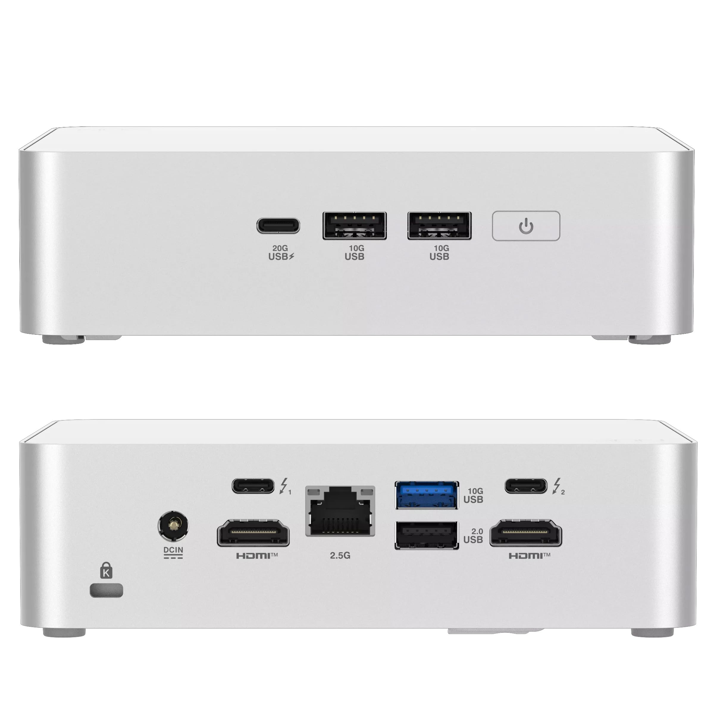 WEELIAO NUC 15 Pro+ Mini PC (NUC15CRSU9) - Intel Core Ultra 9, Arc Graphics, 4K Quad Display, Wi-Fi 7, Thunderbolt 4, 0.7L Computer, per ufficio, giochi e creatività (16 GB di RAM, 1 TB