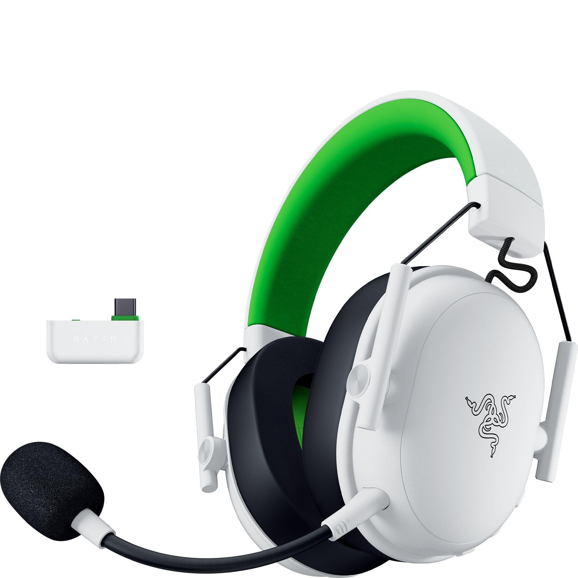 Razer BlackShark V3 X HyperSpeed Wireless Gaming Headset for Xbox: 50mm Drivers - Cardioid Mic - 2.4 GHz, Bluetooth - Works with PC, Mac, Nintendo Switch, Smartphone - Long Battery Life - White-image-29