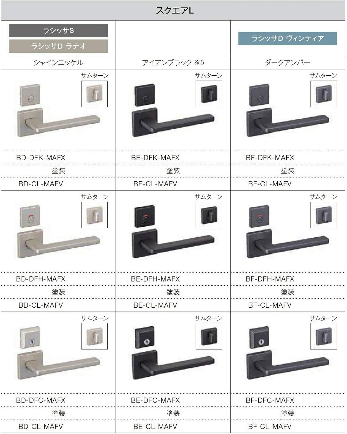 ラシッサD ヴィンティア トイレドア 明り採り付 AVTL-LAA 錠付き 0620 W：734mm × H：2,023mm 吊元：
