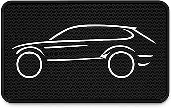 DETACHI Car Dashboard Mat, Diamond Car Design, Silicone Anti-Slip Rubber Pad, Universal Non Slip Car Dashboard Sticky Adhesive Mat for Phones Sunglasses Keys